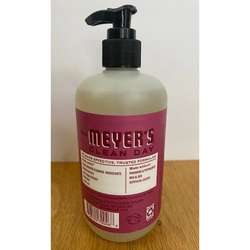 Lot of 2 Mrs. Meyer's Hand Soap 12.5oz Purple New Mum Scent Limited Edition
